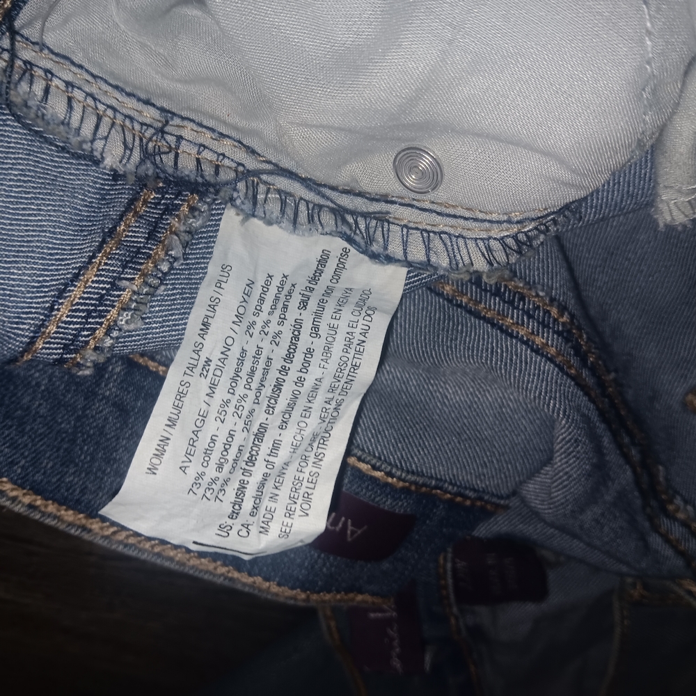 Gloria Vanderbilt Blue Relaxed Jeans Classic Style - Picture 7 of 7